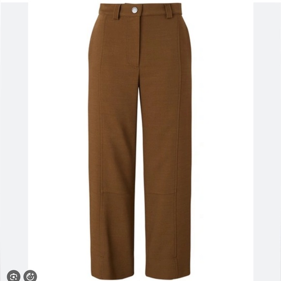 See By Chloe Pants - SEE BY CHLOÉ Wool Blend Trousers In Smoked Brown